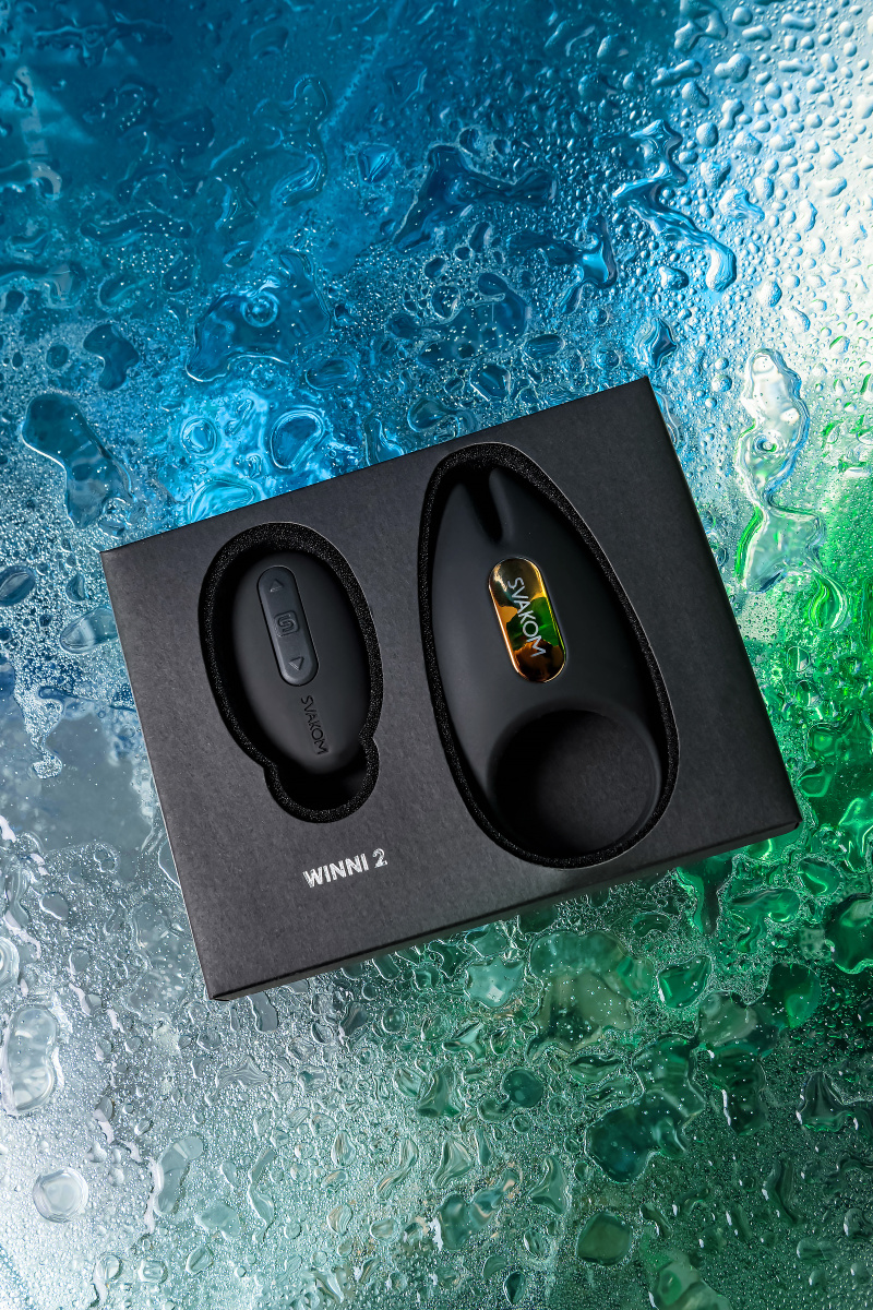 Виброкольцо Svakom Winni 2, силикон, черный, 9,3 см в магазине ESEXTOYS