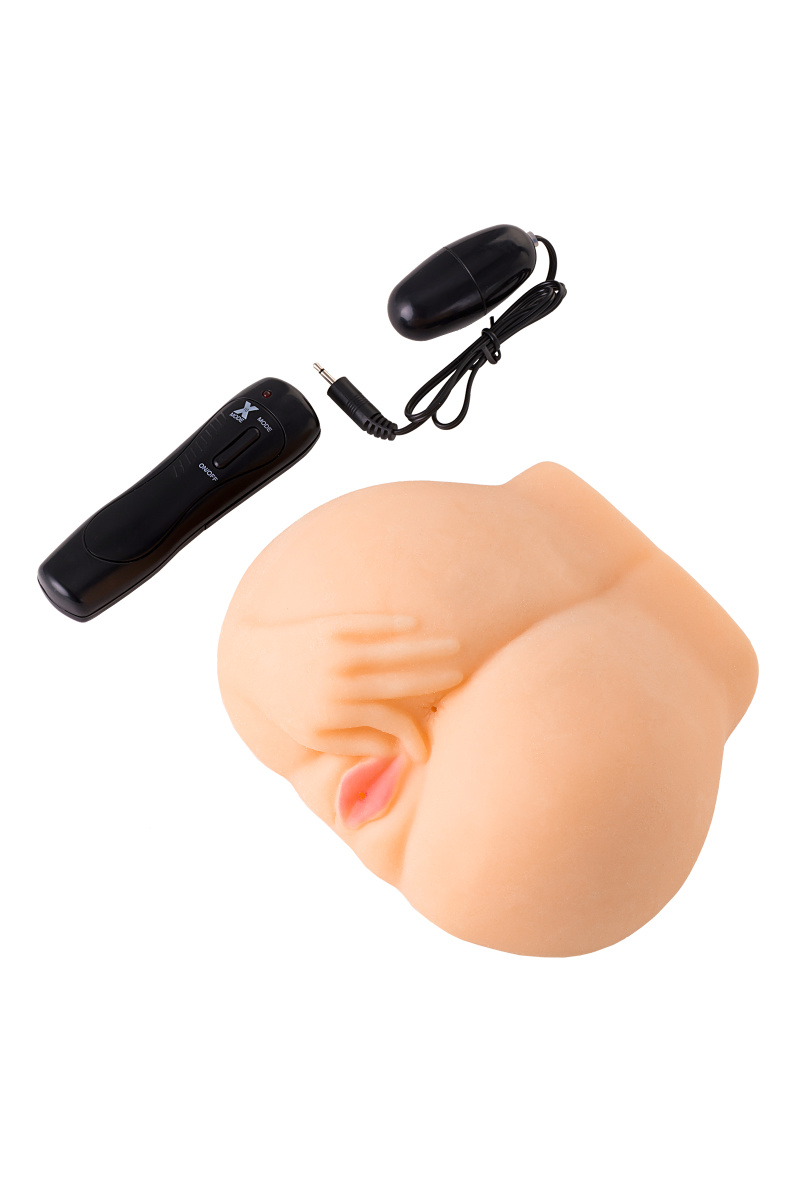 Мастурбатор реалистичный TOYFA Juicy Pussy Chantal с вибрацией, вагина и анус, TPR, телесный, 14,5 с в магазине ESEXTOYS