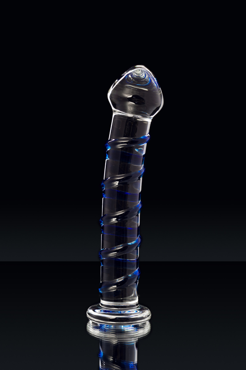 Нереалистичный фаллоимитатор Sexus Glass, стекло, прозрачный, 17 см в магазине ESEXTOYS
