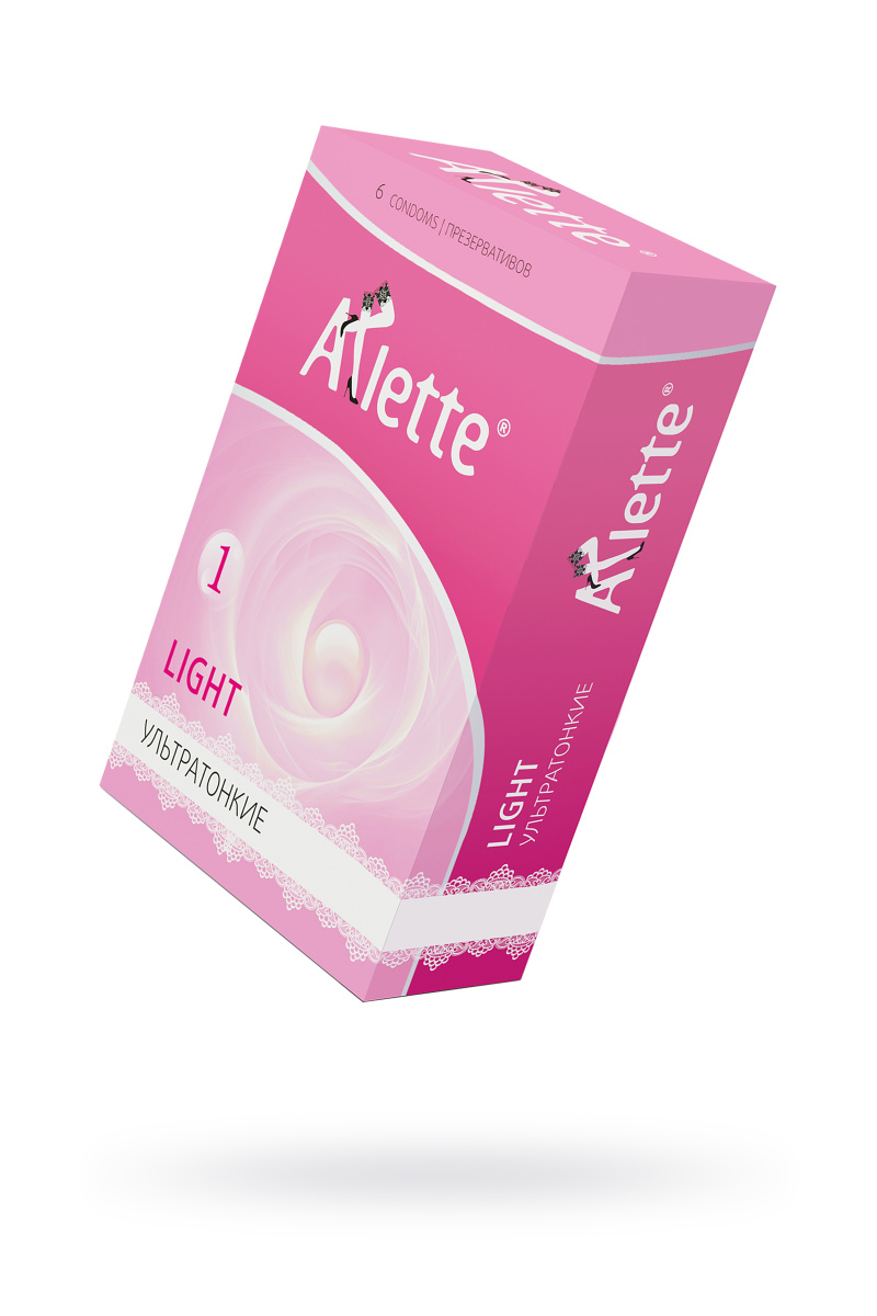 Презервативы Arlette, light, латекс, ультратонкие, 19 см, 5,5 см, 6 шт. в магазине ESEXTOYS