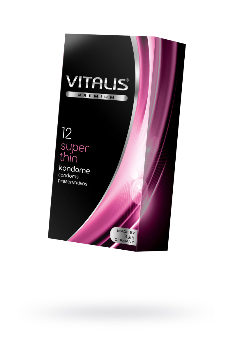 Презервативы Vitalis, premium, ультратонкие, 18 см, 5,3 см, 12 шт. в магазине ESEXTOYS