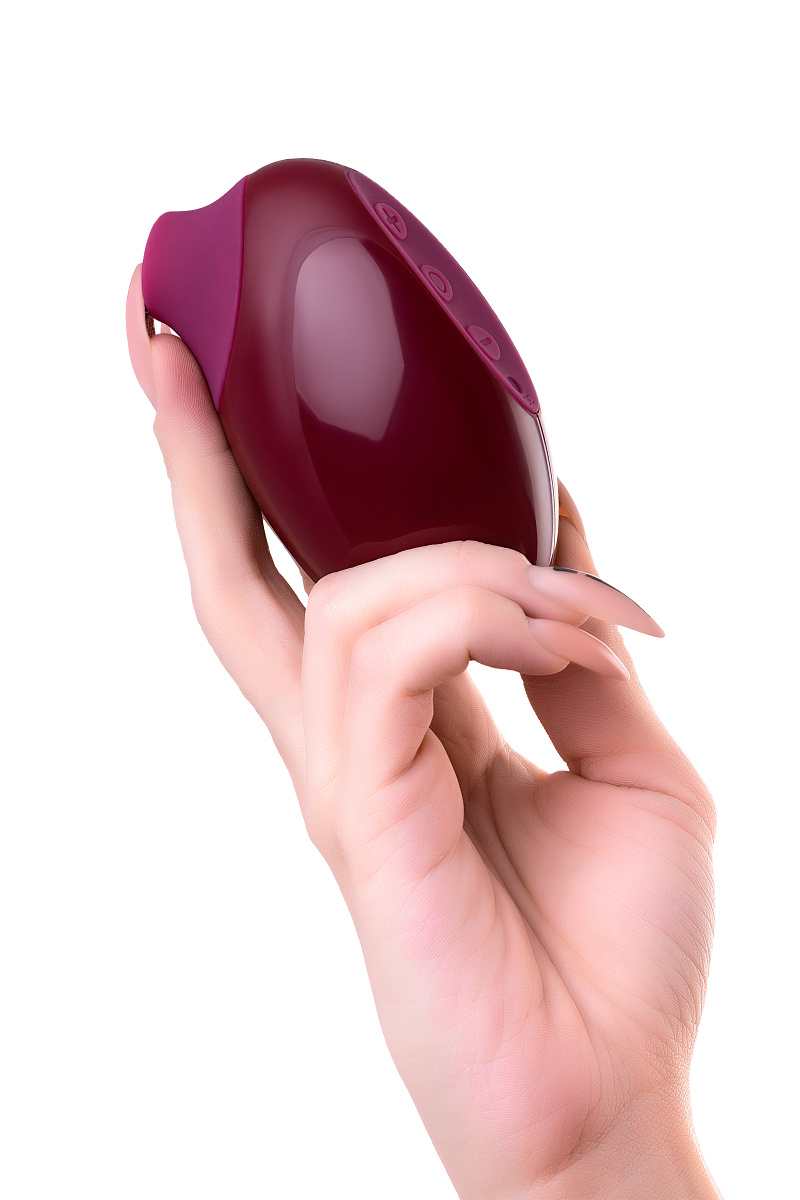 Вакуумный стимулятор клитора TOYFA A-Toys Myrty, бордовый, 9,8 см в магазине ESEXTOYS