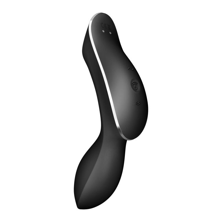 Вакуумно-клиторальный вибромассажер Curvy Trinity 2 (черный) в магазине ESEXTOYS