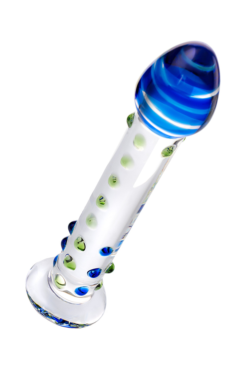 Нереалистичный фаллоимитатор Sexus Glass, стекло, прозрачный, 18 см в магазине ESEXTOYS