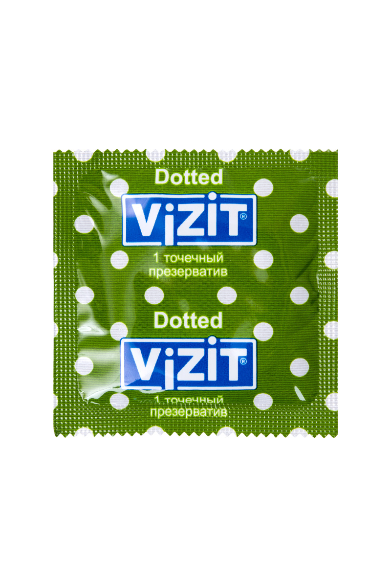 Презервативы Vizit, точечные, латекс, 18 см, 5,2 см, 12 шт. в магазине ESEXTOYS