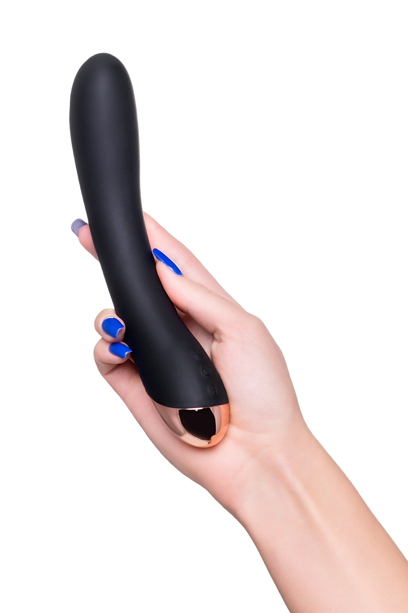 Нереалистичный вибратор WANAME D-SPLASH STREAM, силикон, черный, 21 см в магазине ESEXTOYS