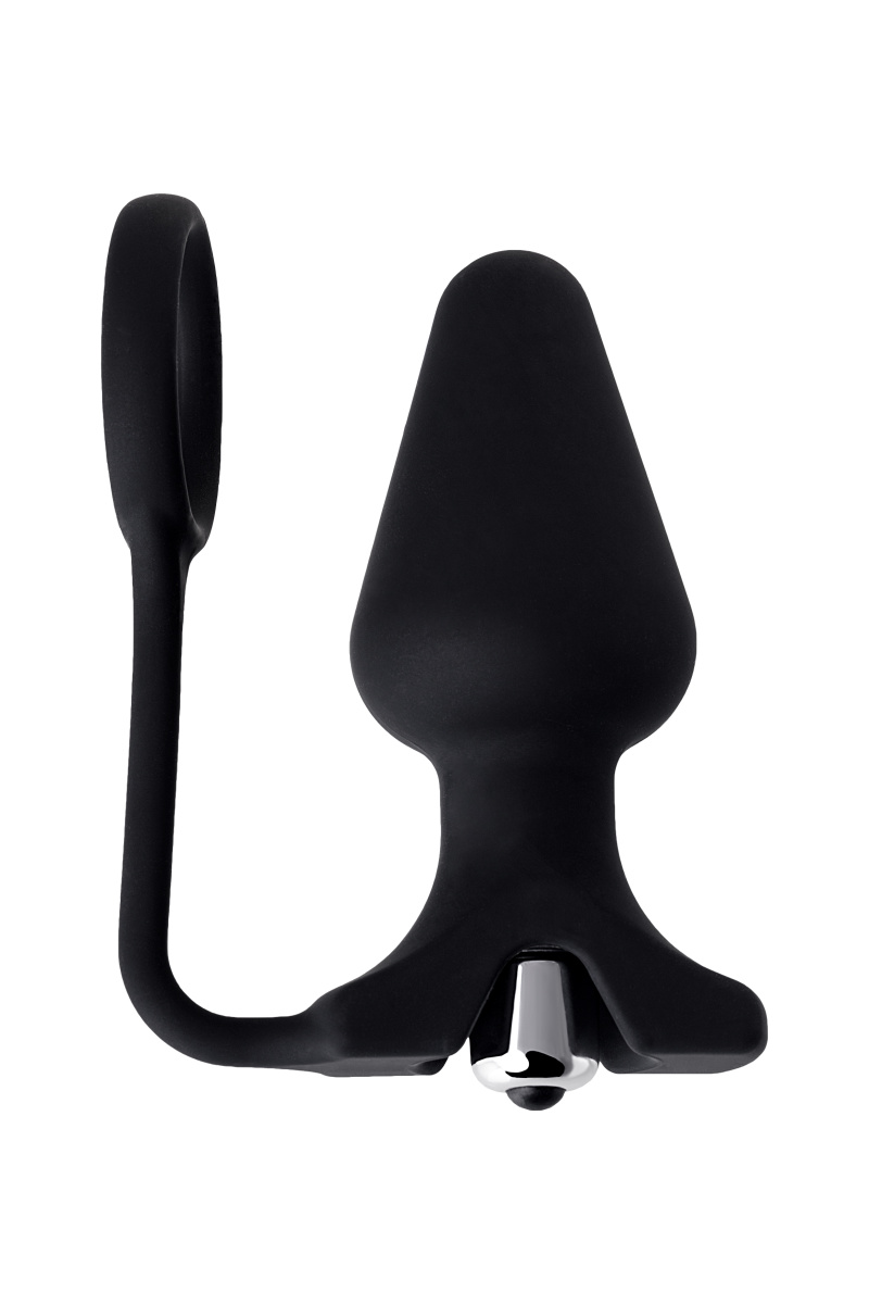 Анальная пробка с кольцом Erotist DISCOVERER, силикон, черный, 9 см, Ø3,7 в магазине ESEXTOYS