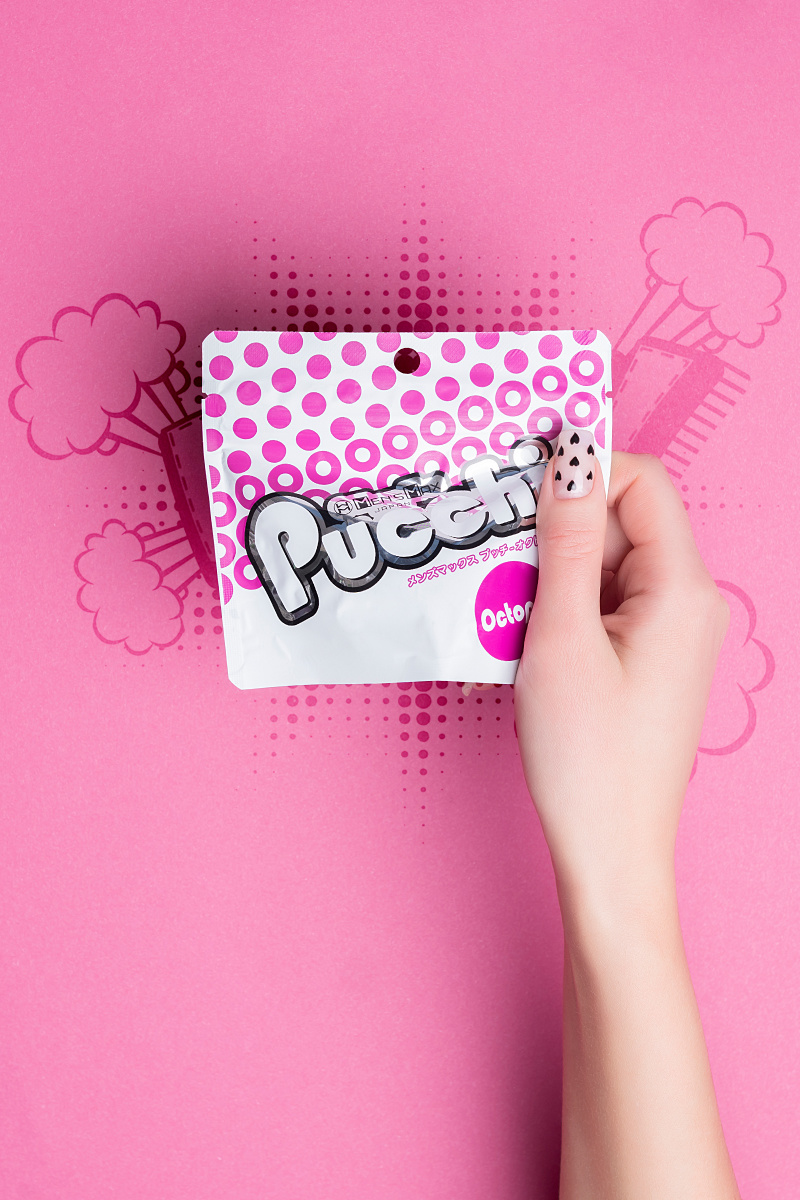 Мастурбатор нереалистичный MensMax Pucchi OCTOPUS, TPE, белый, 6,5 см в магазине ESEXTOYS