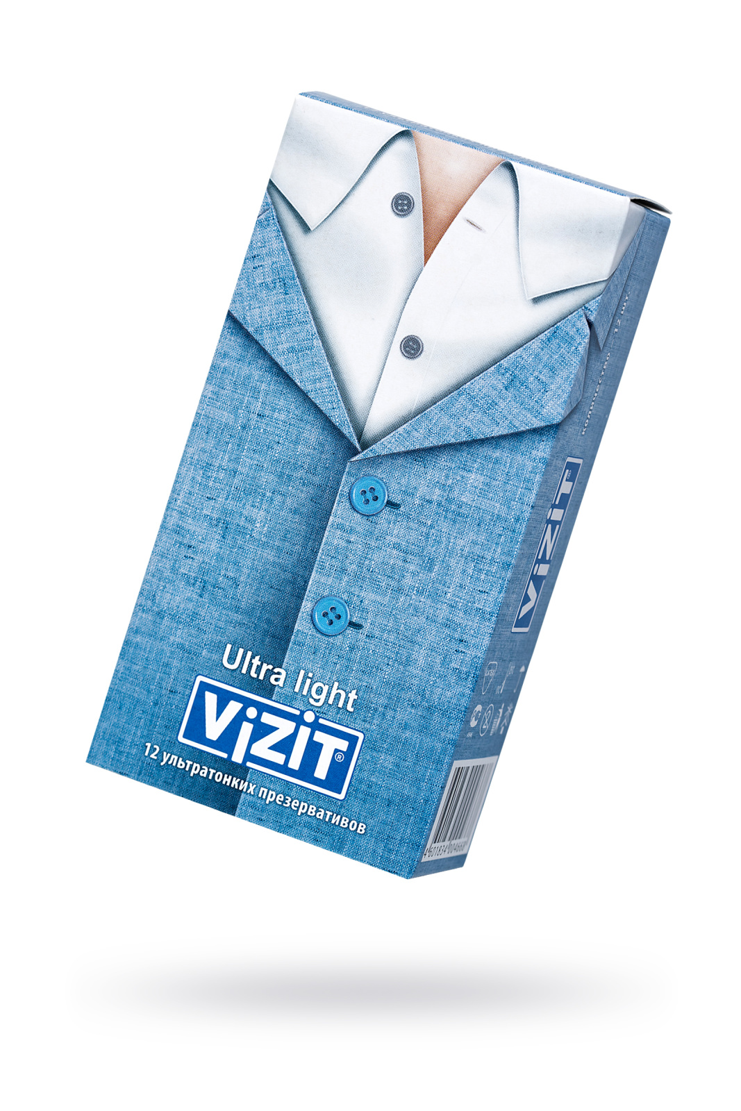 Презервативы Vizit, ультратонкие, латекс, 18 см, 5,2 см, 12 шт. в магазине ESEXTOYS