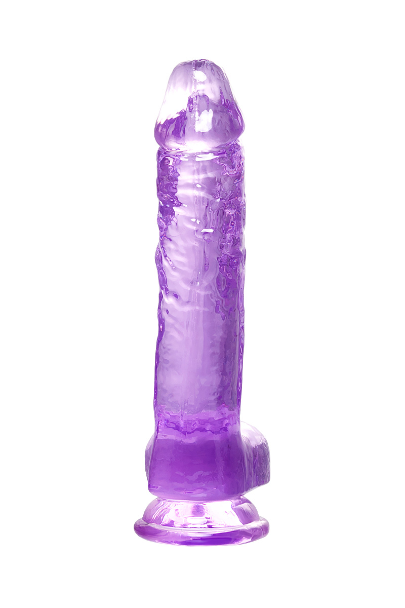 Реалистичный фаллоимитатор, TPE, фиолетовый, 21 см в магазине ESEXTOYS