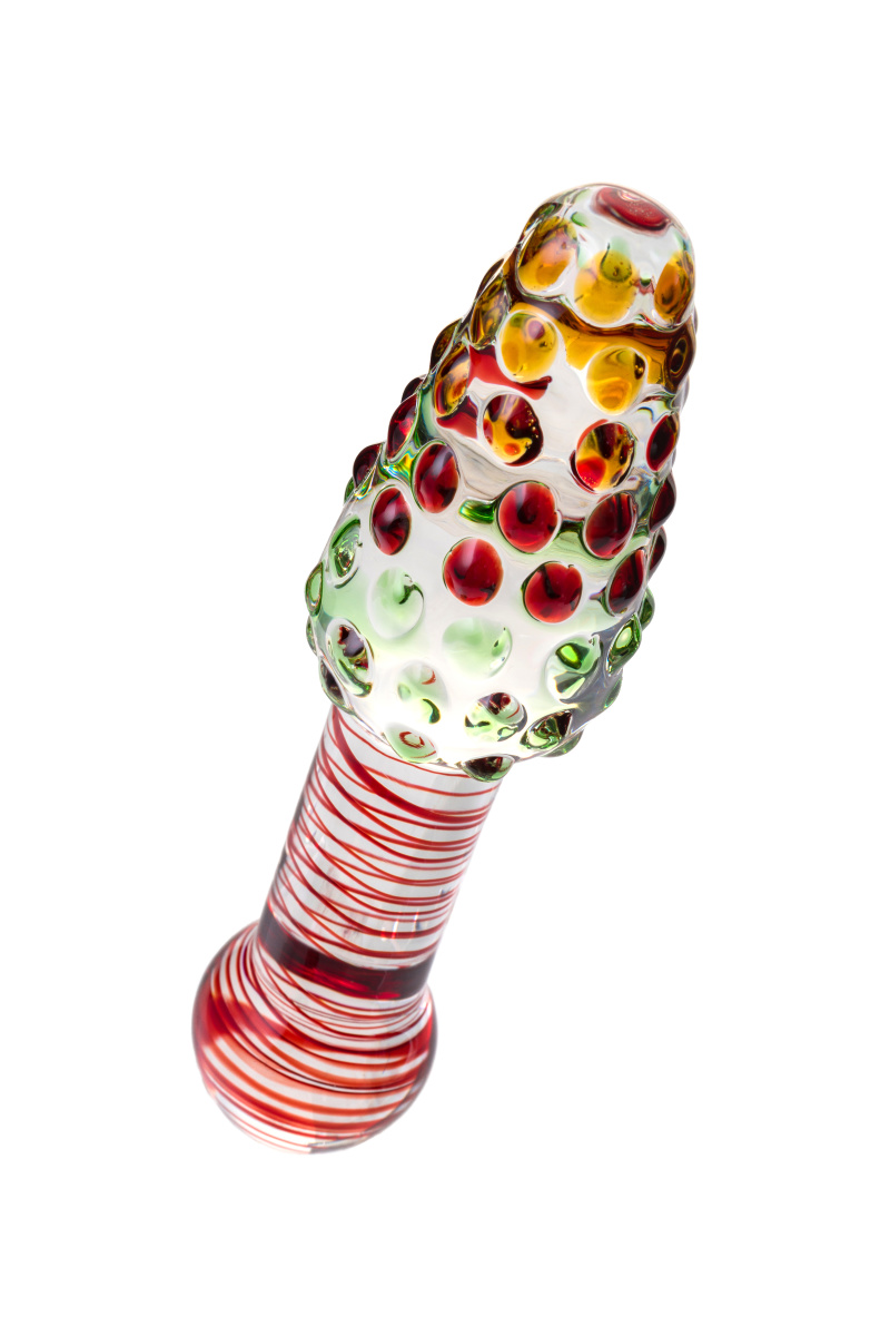 Двусторонний фаллоимитатор Sexus Glass, стекло, прозрачный, 17,5 см в магазине ESEXTOYS
