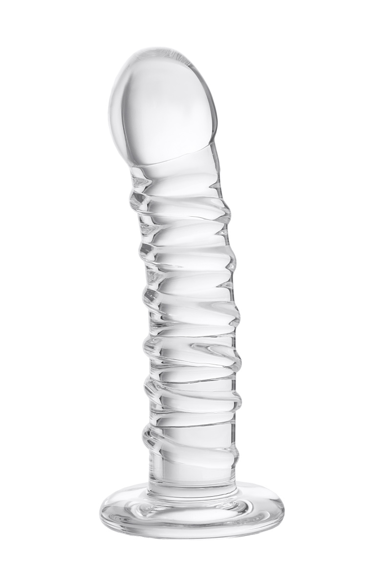 Нереалистичный фаллоимитатор Sexus Glass, стекло, прозрачный, 16 см в магазине ESEXTOYS