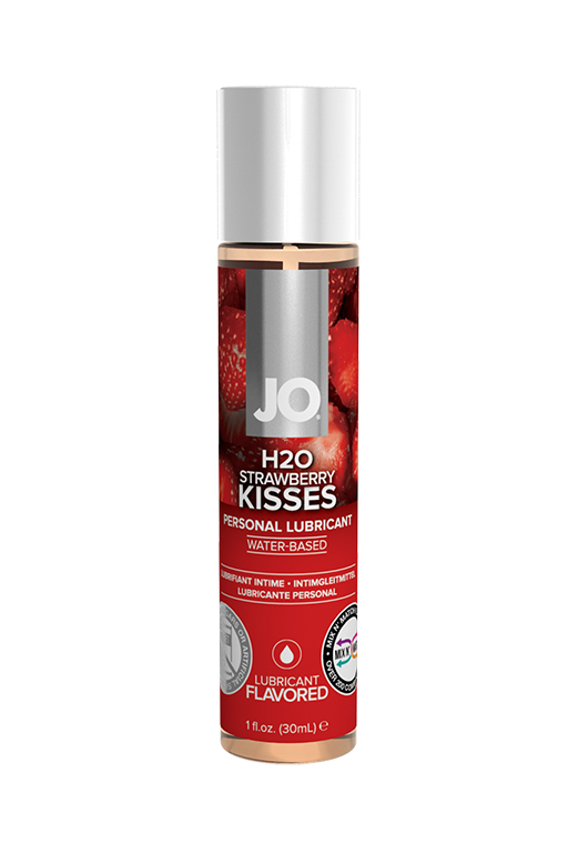Вкусовой лубрикант "Клубника" / JO Flavored Strawberry Kiss 1oz - 30 мл. в магазине ESEXTOYS