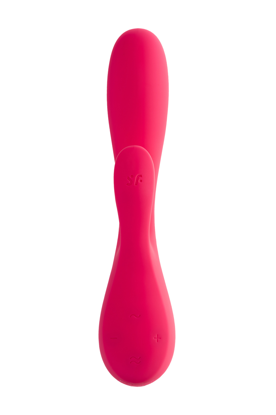 Нереалистичный вибратор Satisfyer Mono Flex, силикон, красный, 20,4 см. в магазине ESEXTOYS