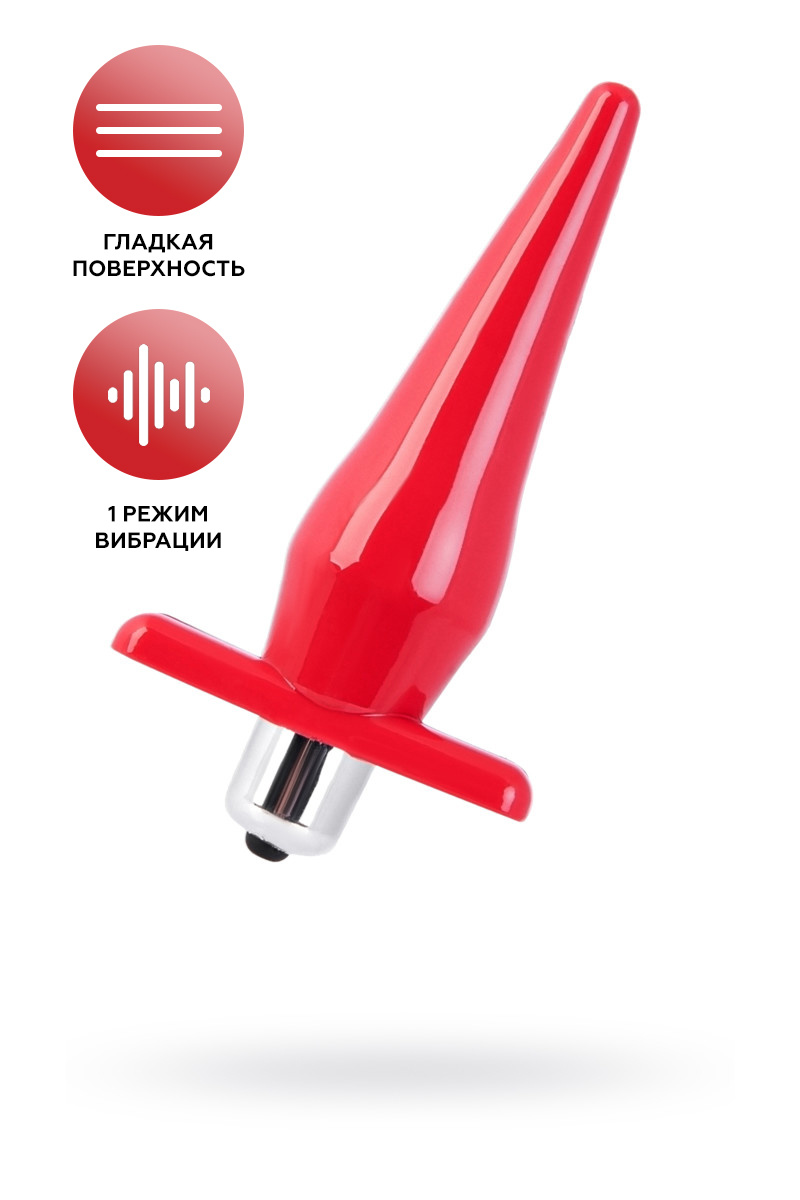Анальная втулка Black&Red by TOYFA, TPE, красная, 12,7 см, Ø 3 см в магазине ESEXTOYS