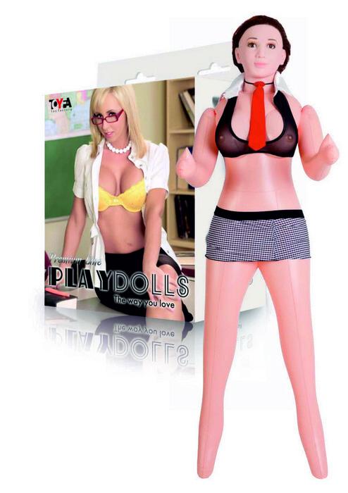 Кукла надувная Dolls-X by TOYFA Ms Melanie, реалистичная.голова, шатенка, с двумя отверстиями в магазине ESEXTOYS