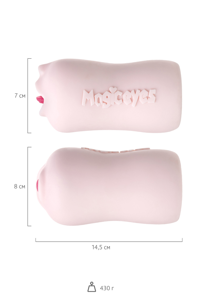 Мастурбатор MAGIC EYES Shinjitsu no Kuchi Perorin Hard, TPE, телесный, 14,5 см в магазине ESEXTOYS