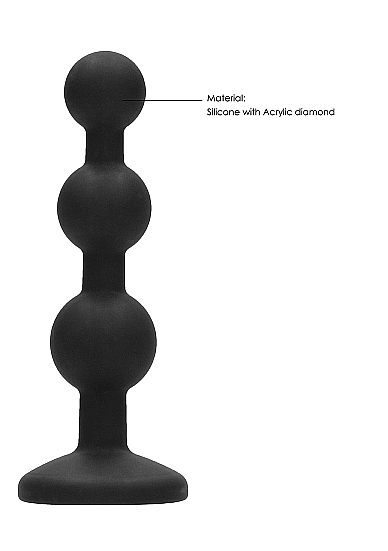 Анальная елочка Beaded Diamond Butt Plug в магазине ESEXTOYS