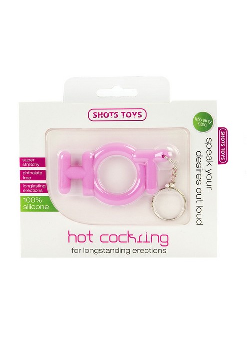 Эрекционное кольцо Hot Cocking розовое в магазине ESEXTOYS