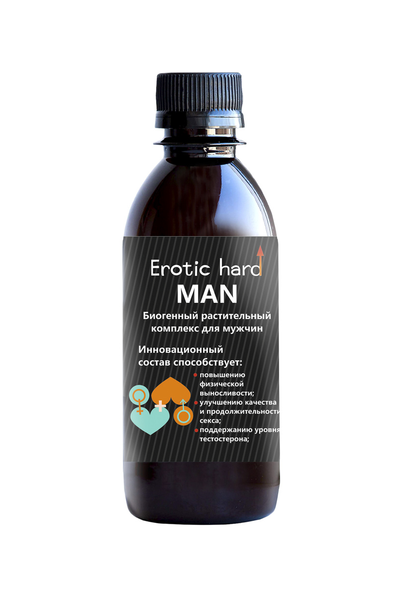 Концентрат биогенный для мужчин Erotic hard, для усиление эрекции, 250 мл в магазине ESEXTOYS