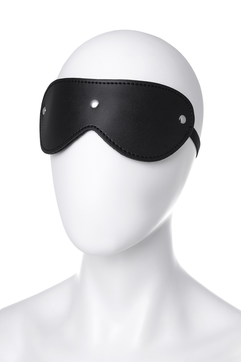 Маска Anonymo, PU кожа, черная, 24 см в магазине ESEXTOYS
