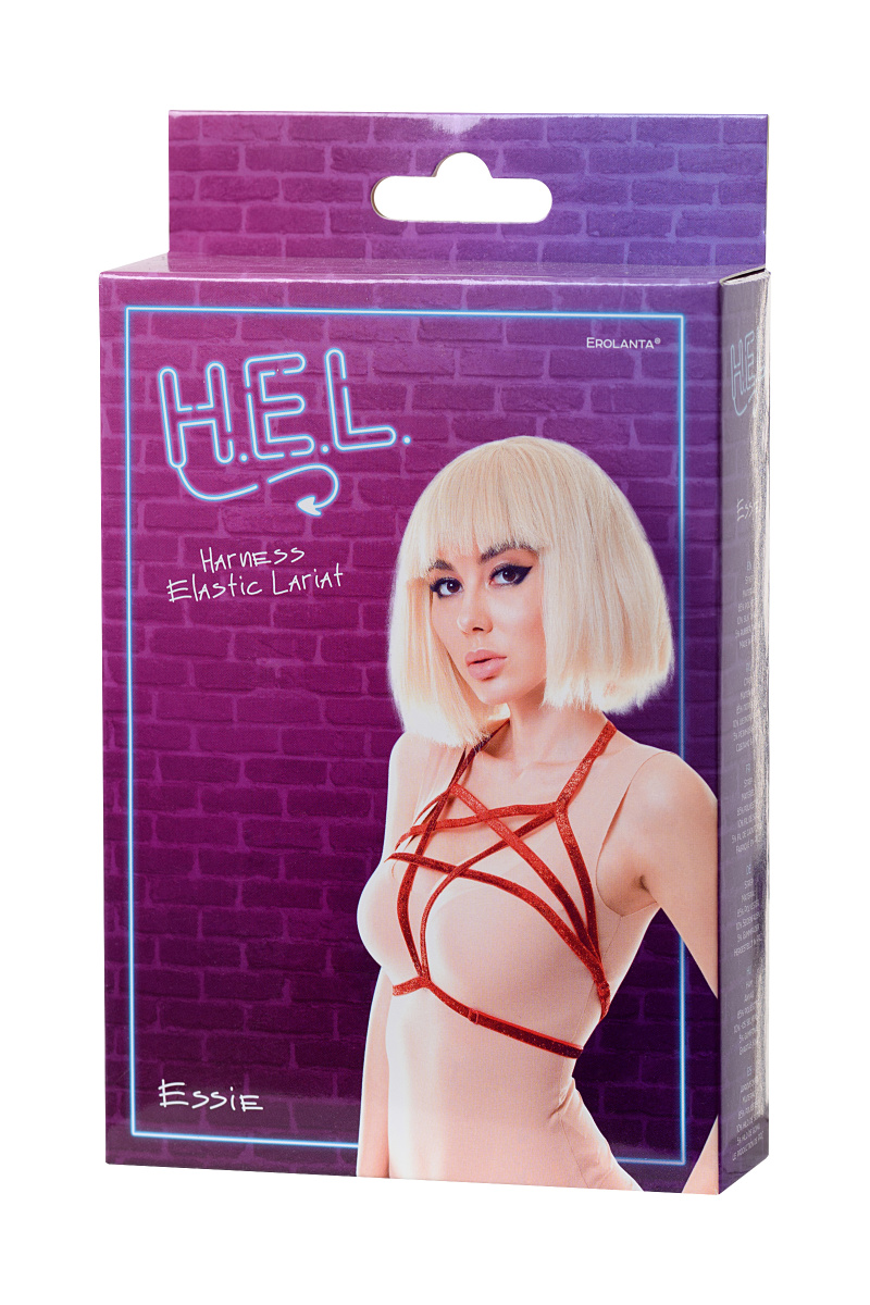 Стреп H.E.L. Essie, текстиль, красный, OS в магазине ESEXTOYS