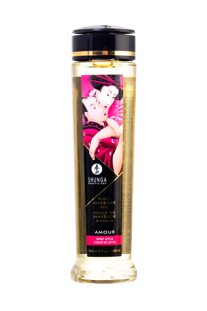 Масло для массажа Shunga Amour «Sweet Lotus», возбуждающее, 240 мл в магазине ESEXTOYS
