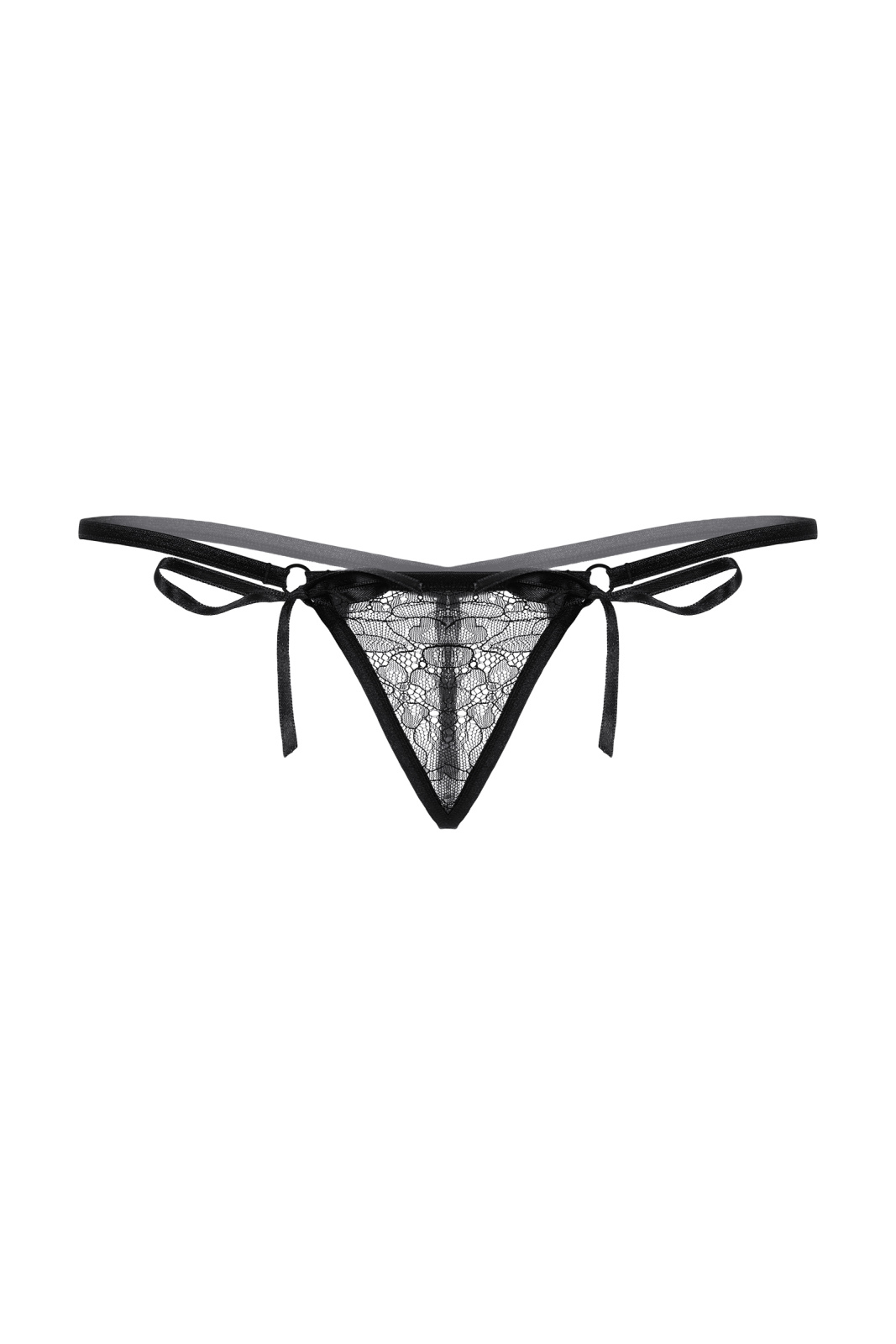Стринги на завязках SoftLine Collection, черный, S/L в магазине ESEXTOYS