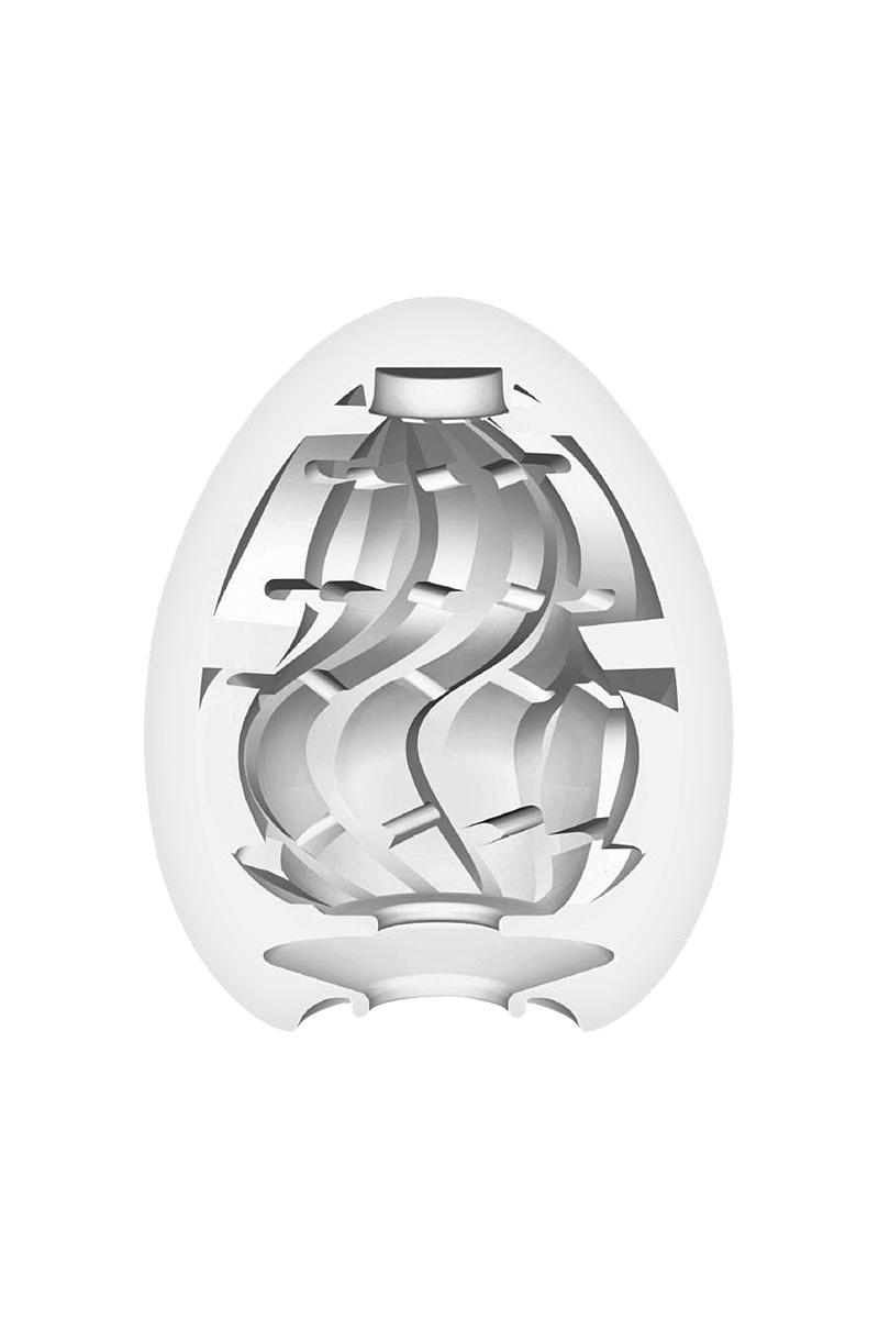 Нереалистичный мастурбатор TENGA № 4 Twister, TPE, белый, 6,1 см в магазине ESEXTOYS
