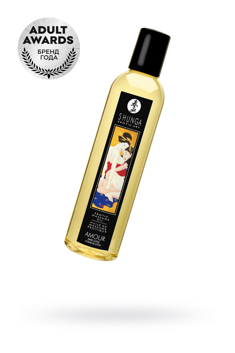 Масло для массажа Shunga Amour «Sweet Lotus», возбуждающее, 240 мл в магазине ESEXTOYS