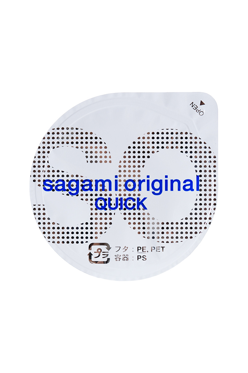 Презервативы Sagami, original Quick 0.02, полиуретан, 17 см, 5,5 см, 6 шт. в магазине ESEXTOYS