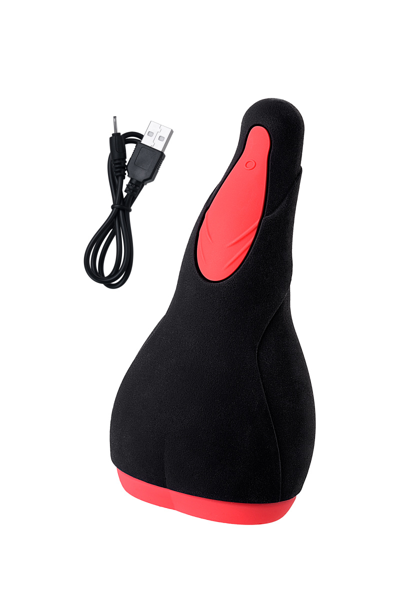 Перезаряжаемый мастурбатор Erotist Eruption, силикон, черный, 18,5 см. в магазине ESEXTOYS