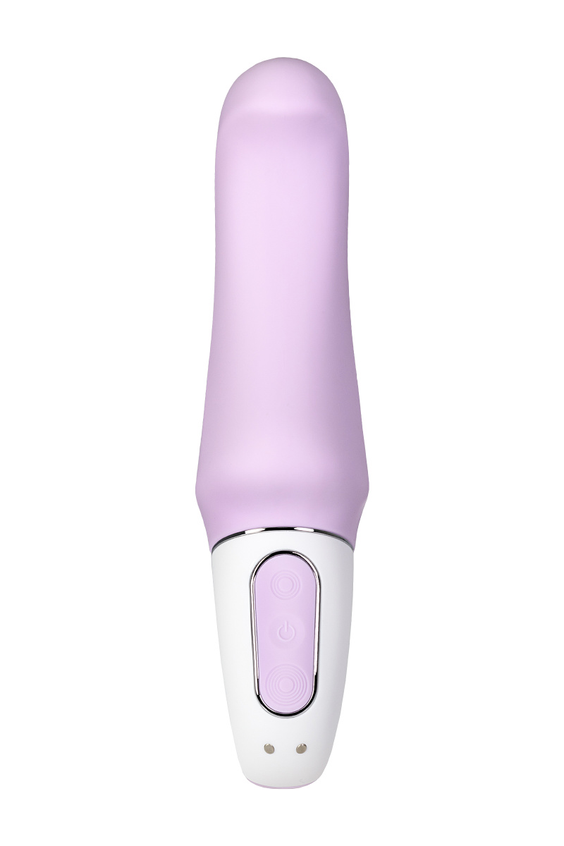 Нереалистичный вибратор Satisfyer Vibes Charming Smile, силикон, фиолетовый, 18,7 см. в магазине ESEXTOYS