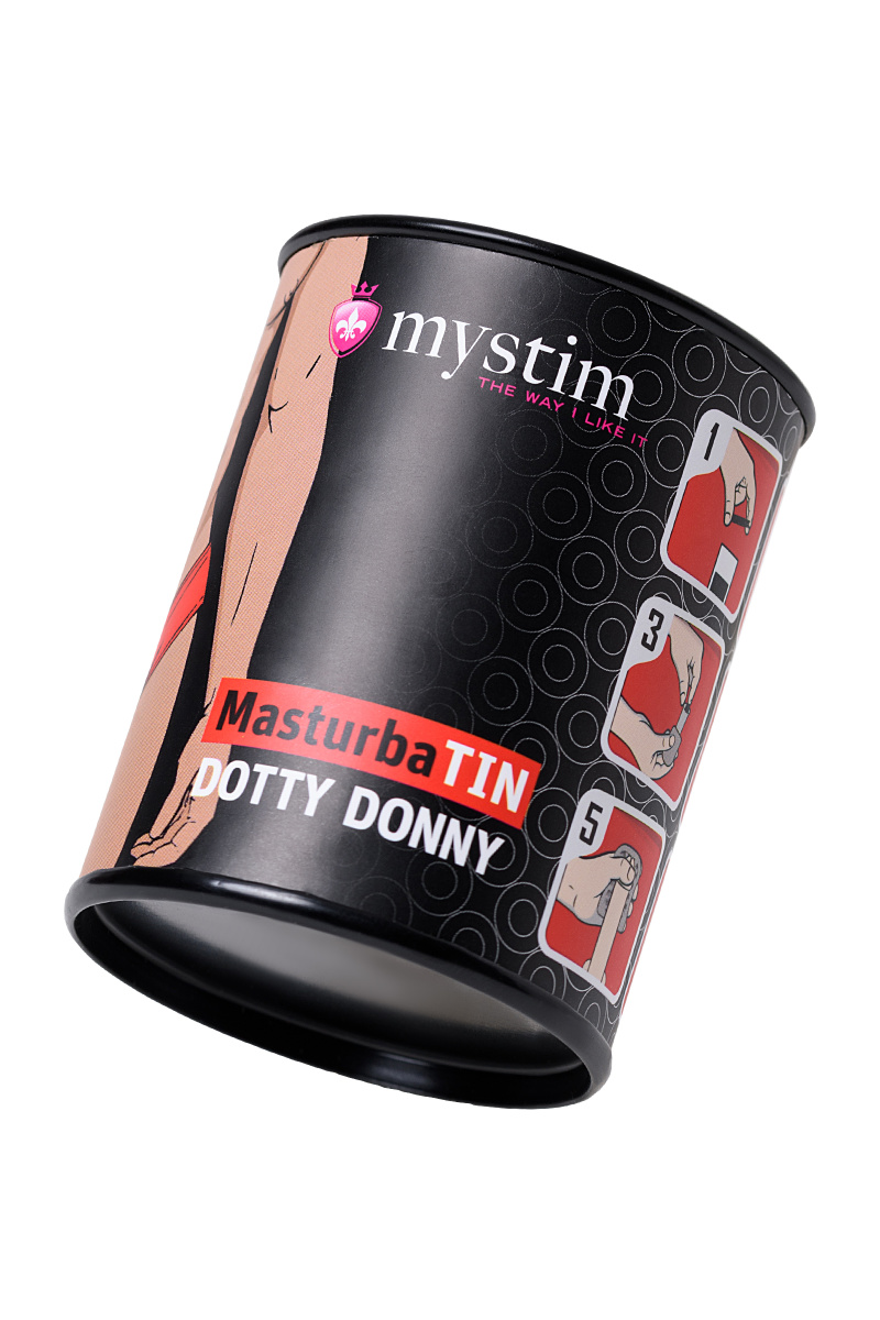 Мастурбатор MasturbaTIN Dotty Donny, TPE, белый, 4,5 см в магазине ESEXTOYS