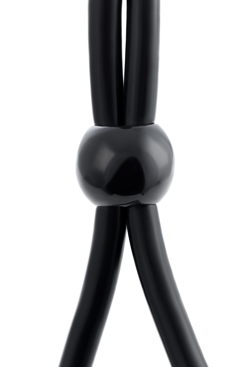 Лассо на пенис A-toys by TOYFA с одной бусиной, силикон, черное, 19,5 см в магазине ESEXTOYS