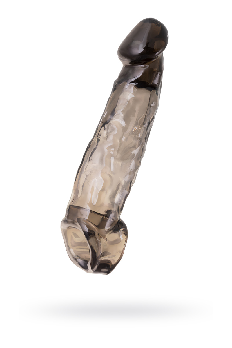 Насадка Toyfa XLover, для увеличения размера, TPE, черная, 19.5 см в магазине ESEXTOYS