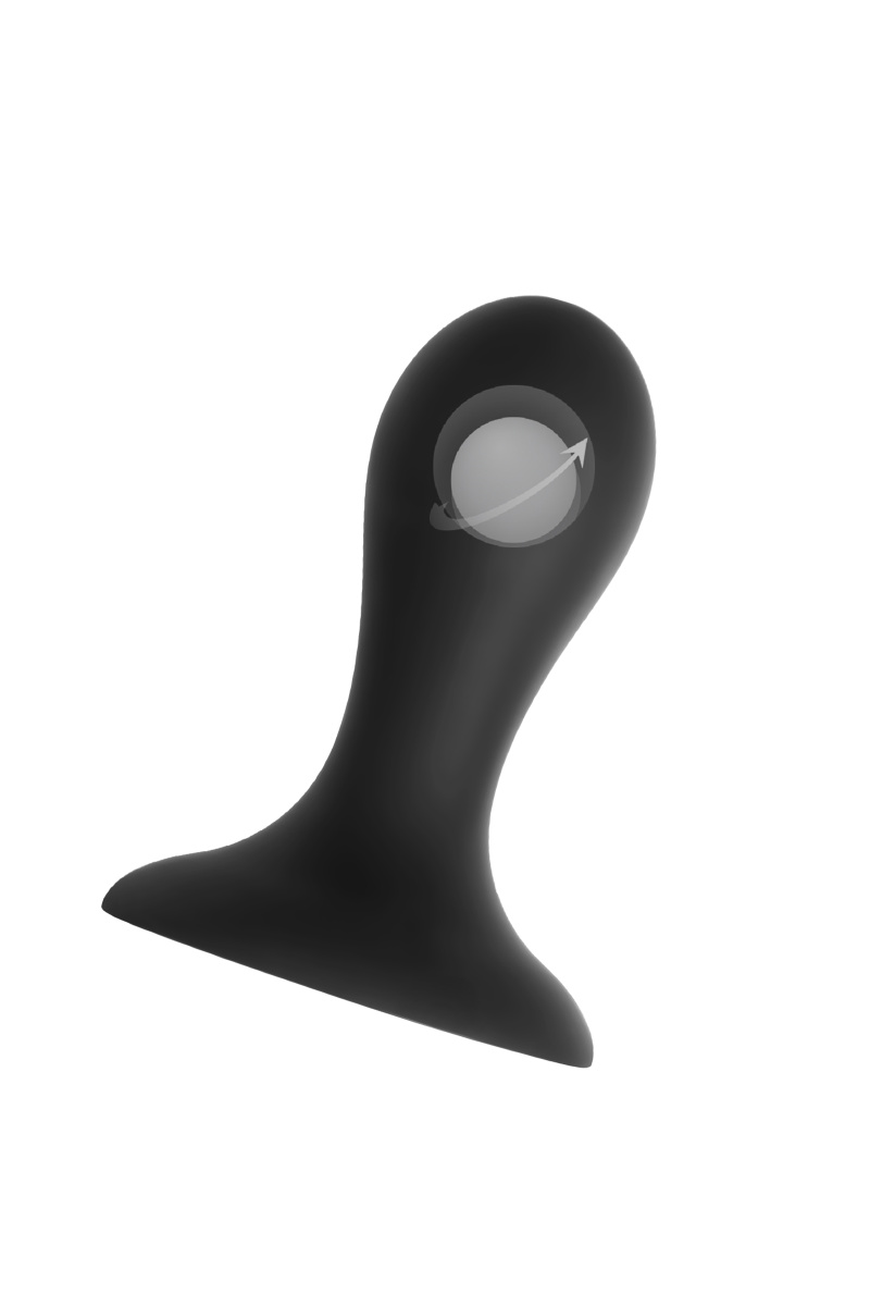 Анальная втулка Erotist Hidro S, силикон, чёрный, 8,5 см в магазине ESEXTOYS