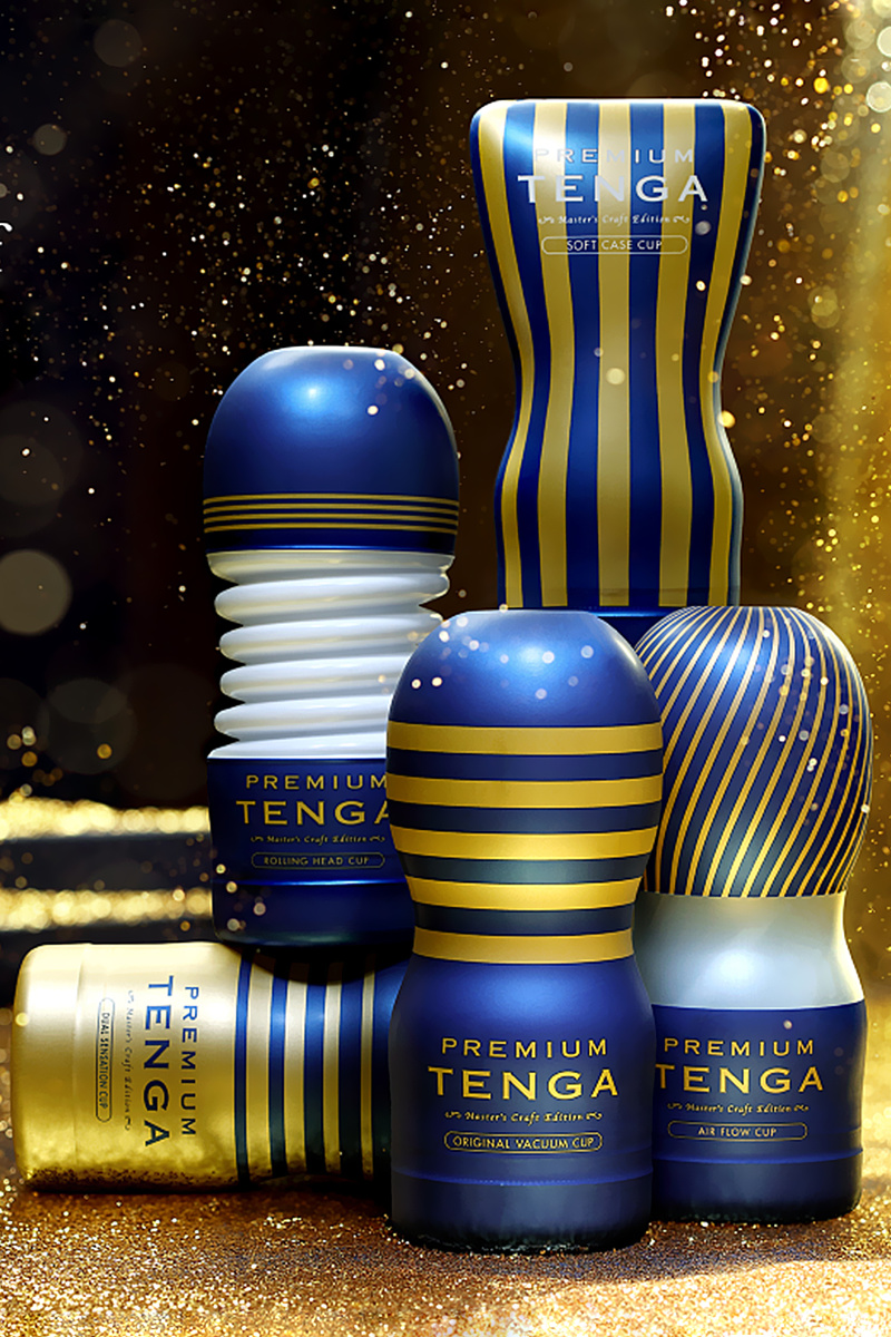 Нереалистичный мастурбатор TENGA  PREMIUM Dual Sensation CUP , TPE, белый, 15,5 см в магазине ESEXTOYS