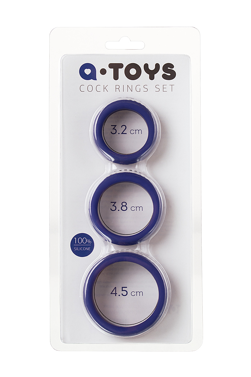 Эрекционное кольцо на пенис TOYFA A-Toys Rulp, силикон, фиолетовый, Ø4,5/3,8/3,2 см в магазине ESEXTOYS