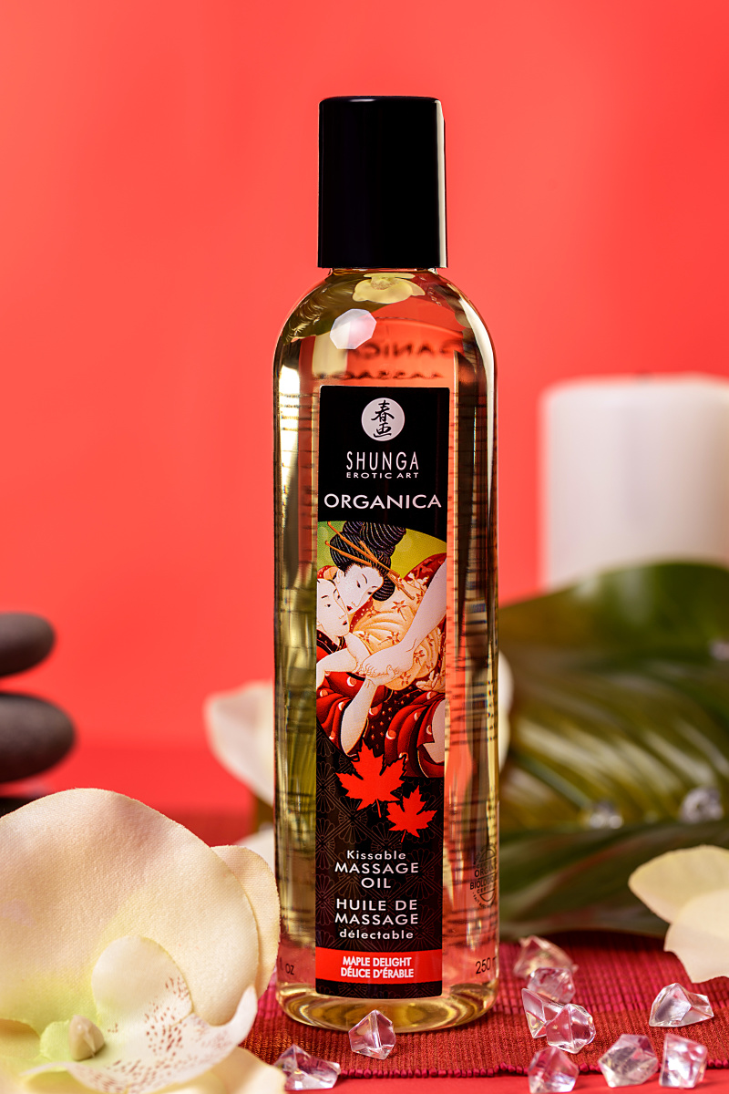 Масло для массажа Shunga Organica Maple Delight, возбуждающее, 240 мл в магазине ESEXTOYS
