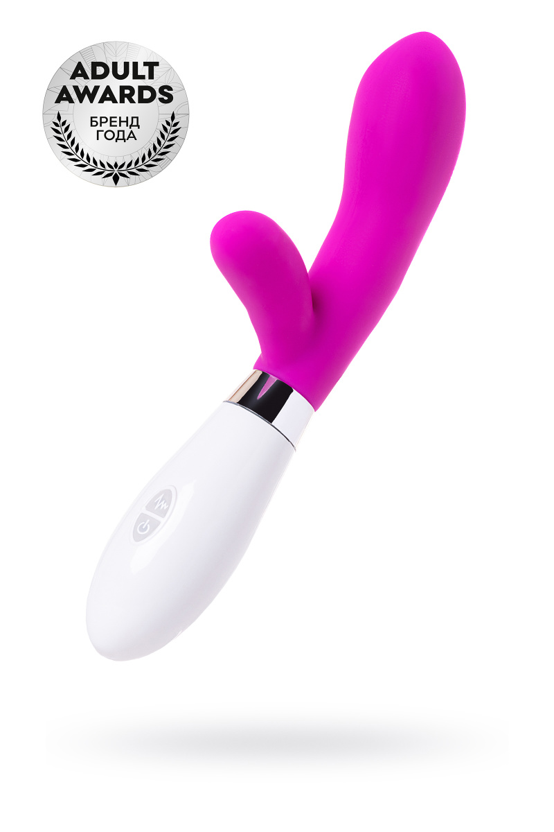 Вибратор с клиторальным стимулятором TOYFA A-Toys Mady, силикон, розовый, 20,4 см в магазине ESEXTOYS