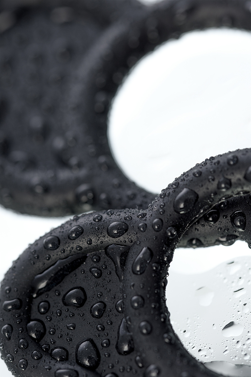 Набор эрекционных колец Sexus Men ELEPHANT RINGS, силикон, чёрный в магазине ESEXTOYS