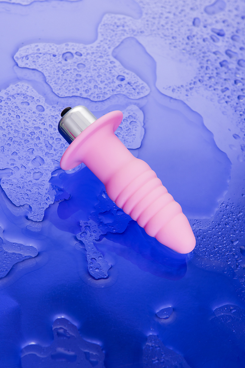 Анальная вибровтулка Eromantica, Princess, силикон, розовая, 9 см в магазине ESEXTOYS