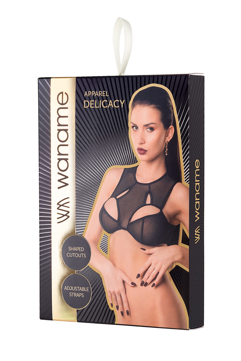 Бралетт Waname Delicacy c фигурными вырезами черный (46-48) в магазине ESEXTOYS