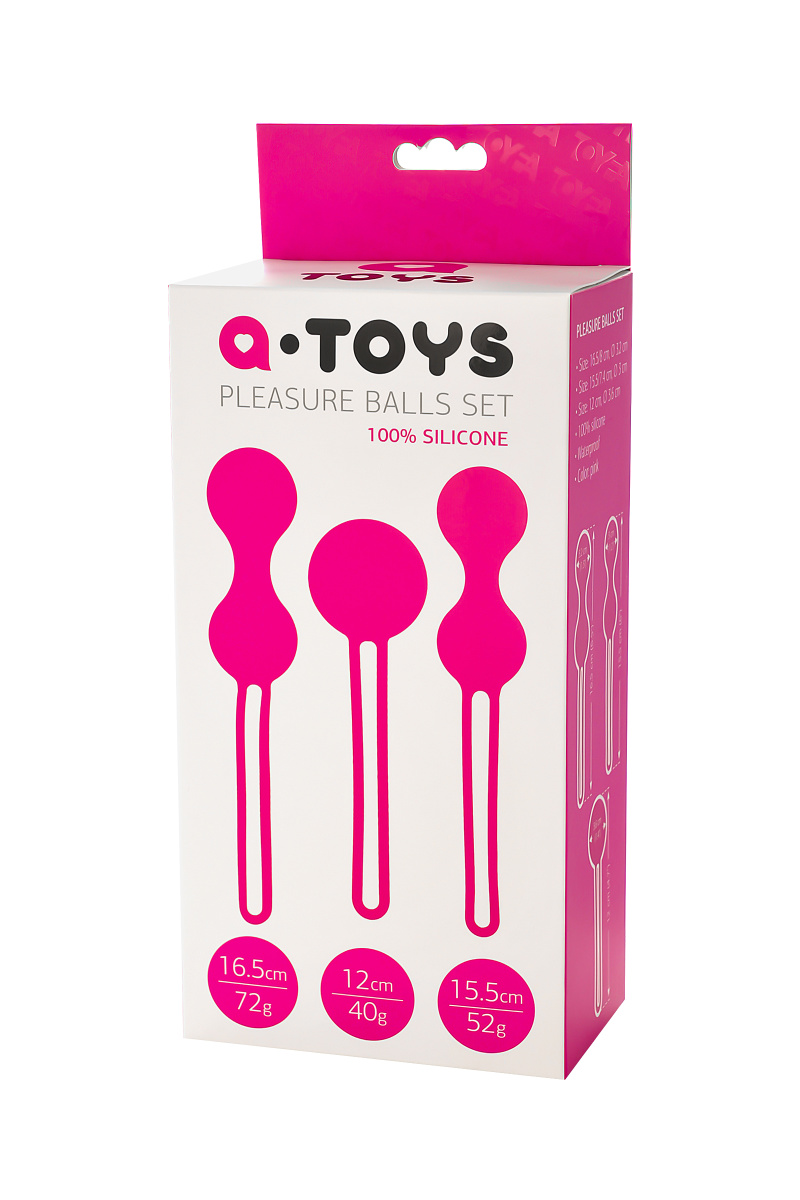 Вагинальные шарики A-Toys by TOYFA Redvil, силикон, розовые, 16,5 см в магазине ESEXTOYS