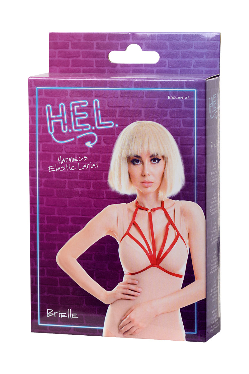 Стреп H.E.L. Brielle, текстиль, красный, OS в магазине ESEXTOYS