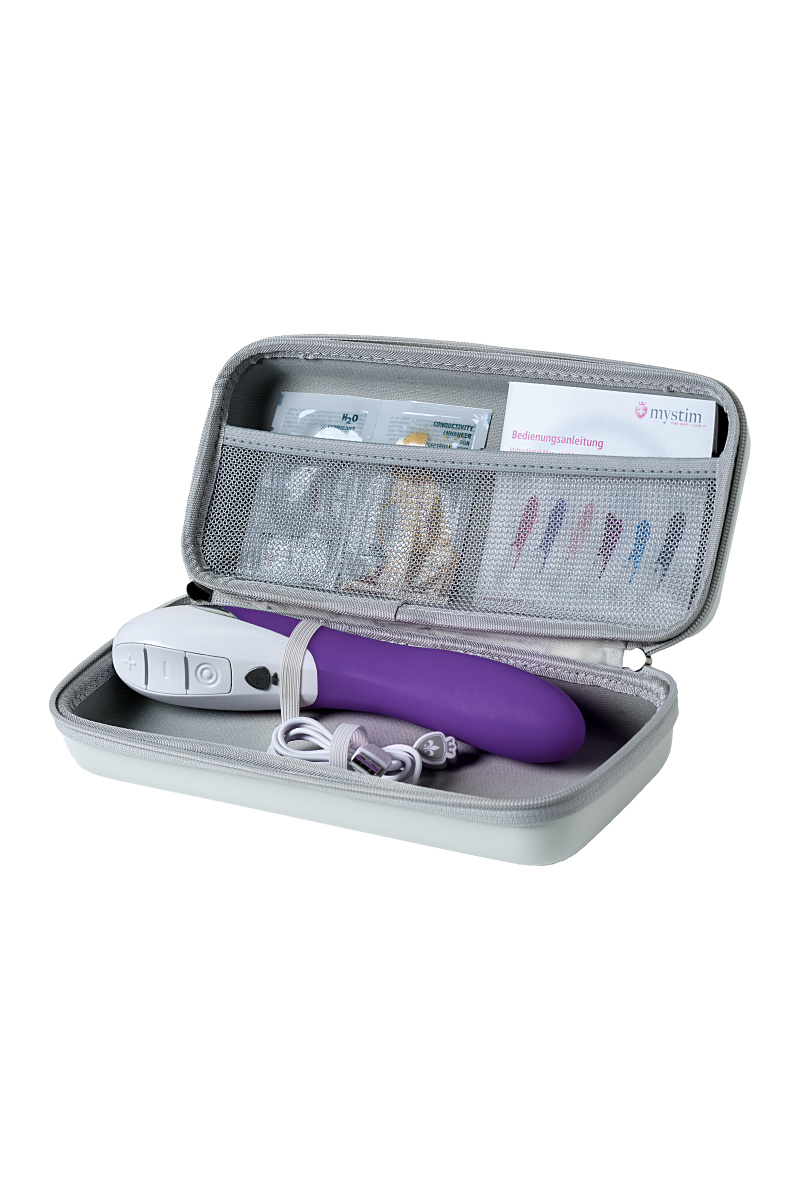 Вибратор Mystim Elegant Eric силиконовый, фиолетовый, 27 см в магазине ESEXTOYS