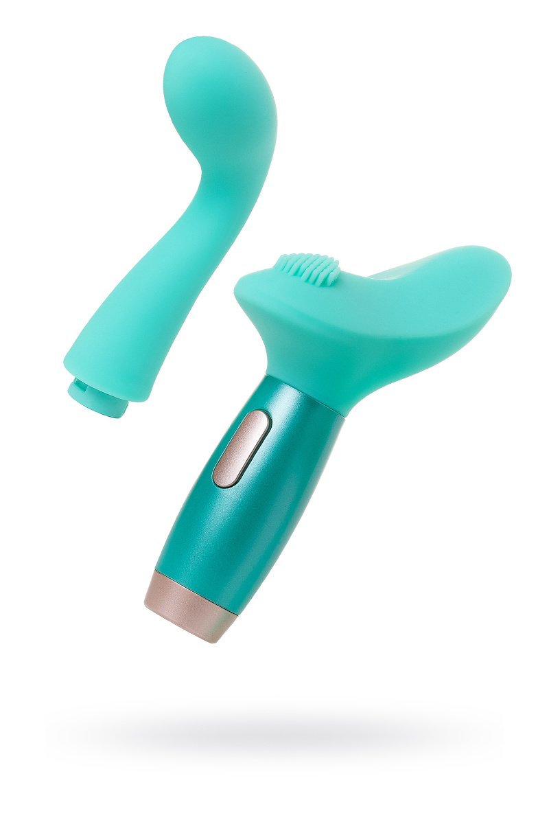Нереалистичный вибратор Le Stelle PERKS SERIES EX-4, силикон, голубой, 16,5 см в магазине ESEXTOYS