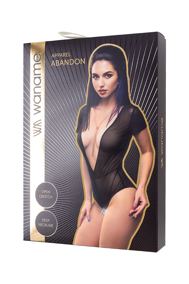 Эротическое боди Waname Abandon с короткими рукавами черное (42-44) в магазине ESEXTOYS
