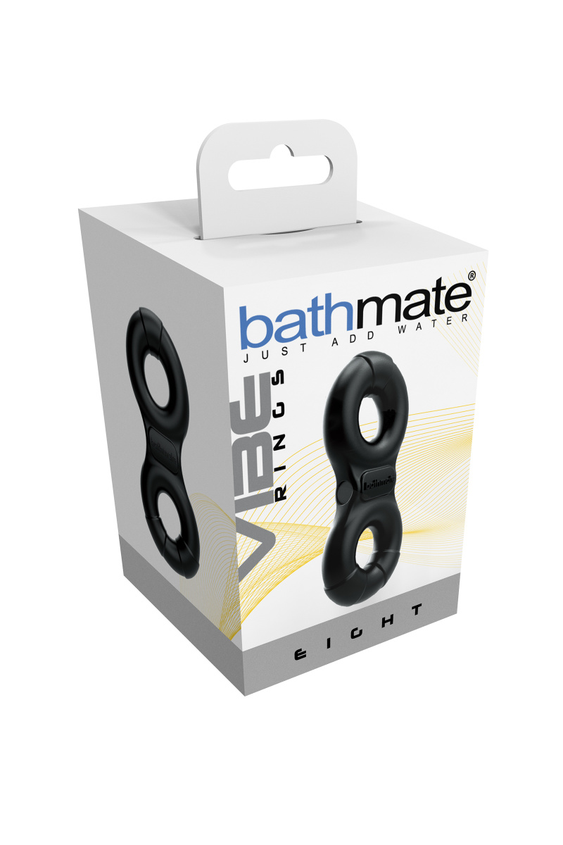 Виброкольцо на пенис Bathmate Eight, elastomex, черное, Ø4-5 см в магазине ESEXTOYS